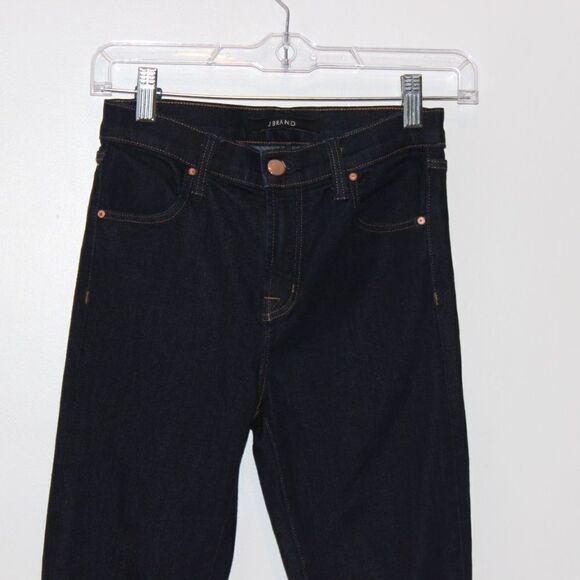 J Brand High waisted skinny fit jeans with dark Wash Women Size 24 - Picture 3 of 12